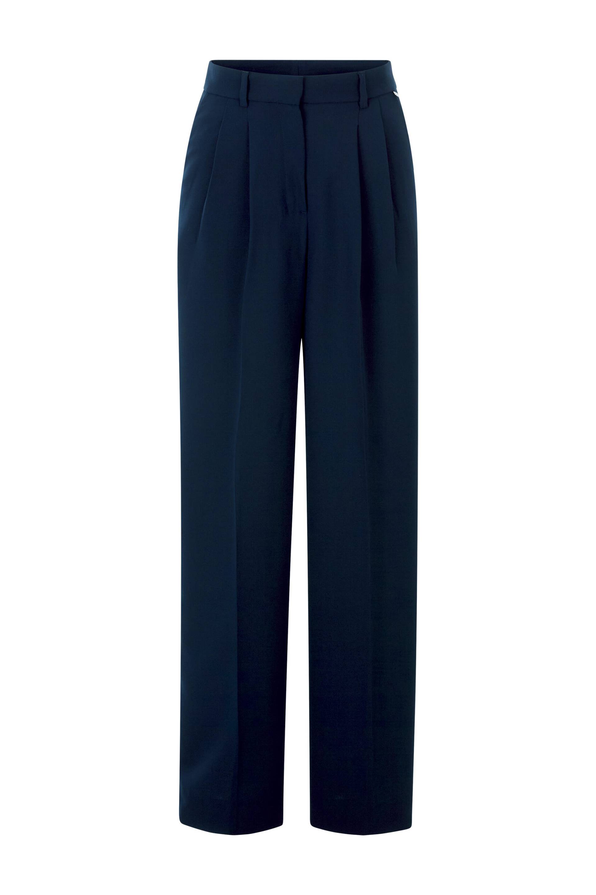 Rich & Royal - Wide Leg Pleated Pants midnight blue - Gr. - 40 von Rich & Royal