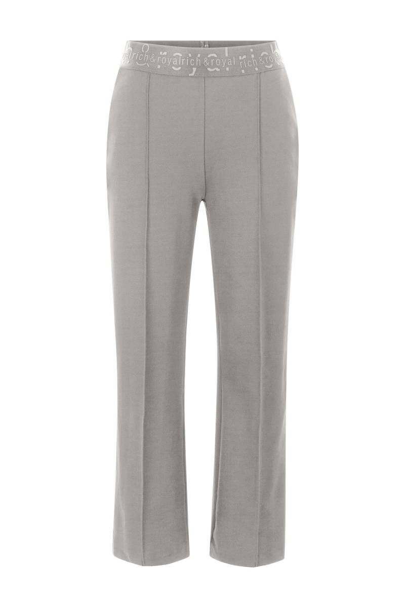 Rich & Royal - Wide Pants With Elastic Tape silver mist - Gr. - 38 von Rich & Royal