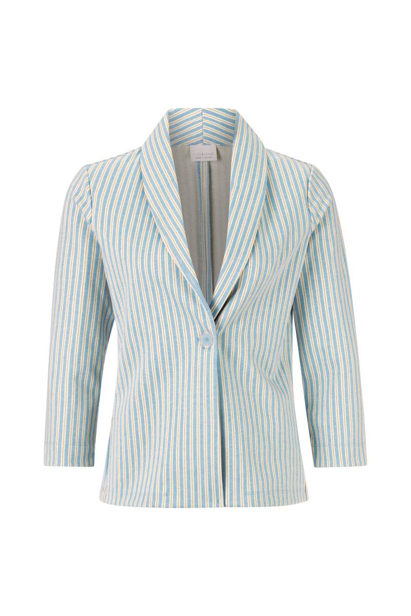 Rich & Royal - striped jacquard blazer GRS arctic blue - Gr. - S von Rich & Royal