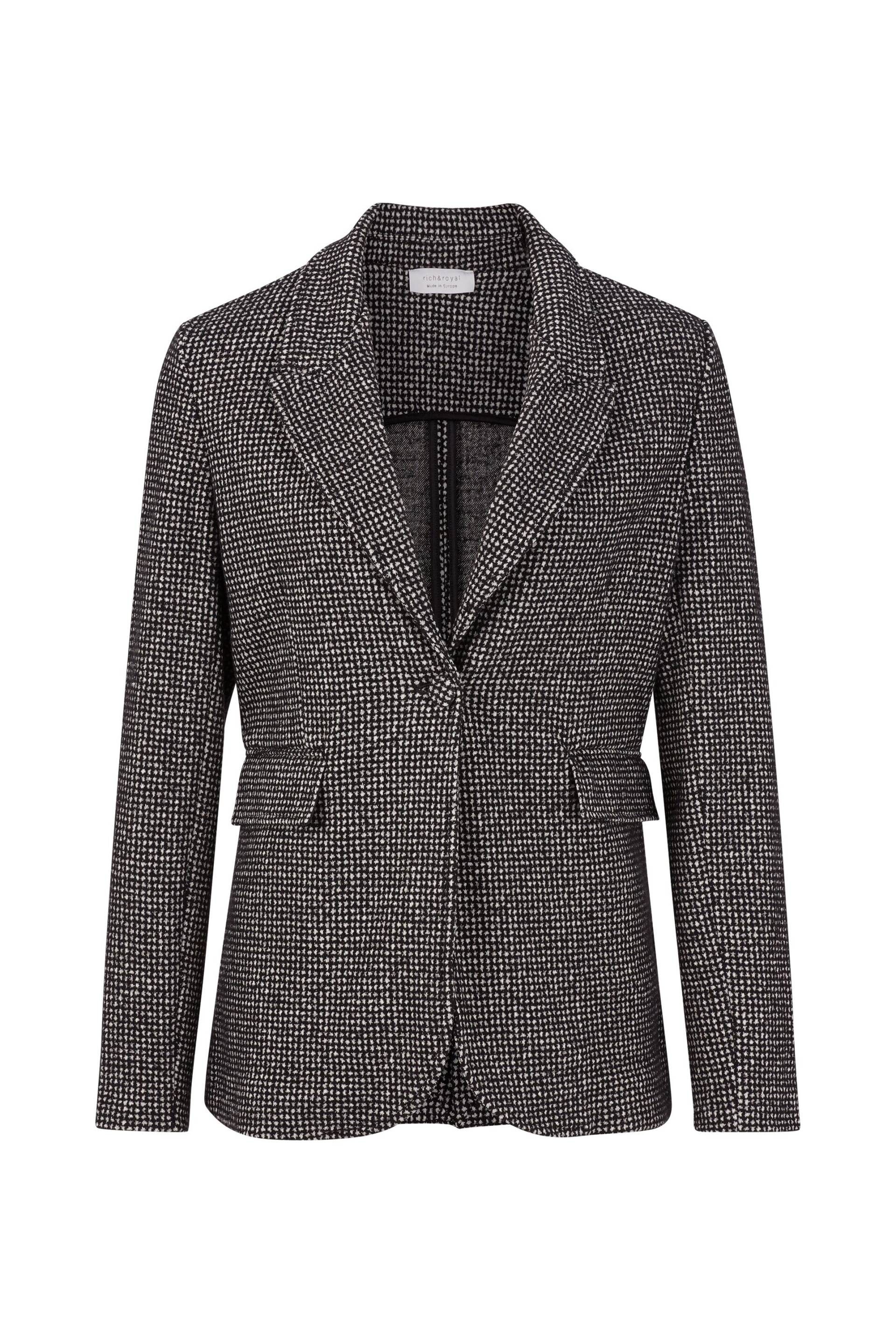 Rich & Royal - wool blazer black - Gr. - XL von Rich & Royal