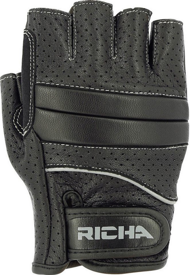 Richa Motorradhandschuhe Mitaine perforierte Motorrad Handschuhe von Richa