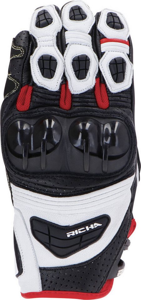 Richa Motorradhandschuhe Stealth perforierte Motorrad Handschuhe von Richa
