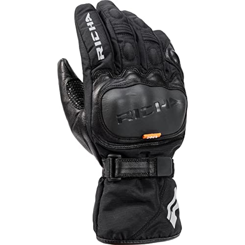 Richa Motorradhandschuhe lang Motorrad Handschuh NASA V1.1 Handschuh schwarz XXL, Herren, Tourer, Ganzjährig, Leder/Textil von Richa