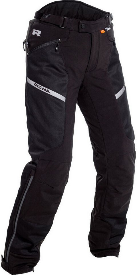 Richa Motorradhose Softshell Mesh wasserdichte Damen Motorrad Textilhose (wasserdicht) Knieprotektoren enthalten,wasserdicht von Richa