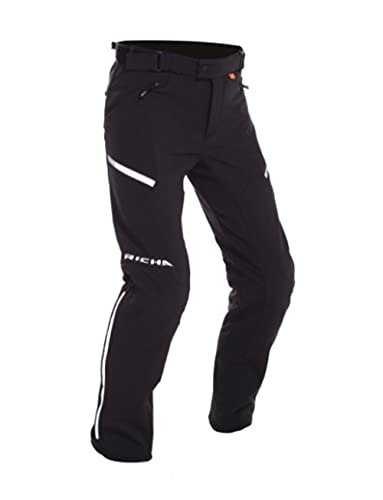 Richa Motorradhose Softshell Textilhose schwarz L, Herren, Tourer, Ganzjährig von Richa