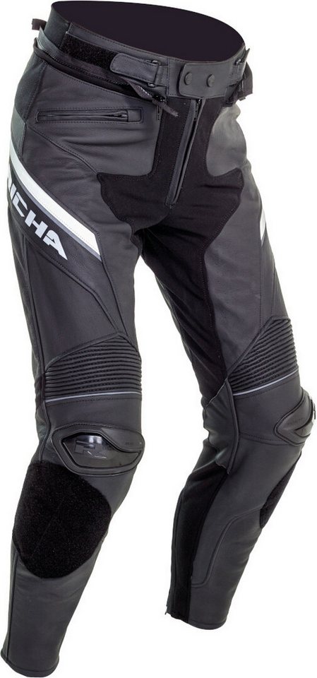 Richa Motorradhose Viper 2 Street perforierte Motorrad Lederhose von Richa