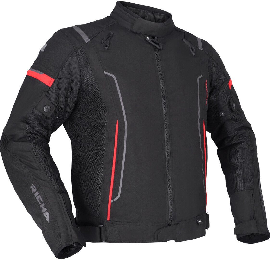 Richa Motorradjacke Airstream 3 wasserdichte Motorrad Textiljacke Rückenprotektor enthalten,herausnehmbares Innenfutter,wasserdicht von Richa