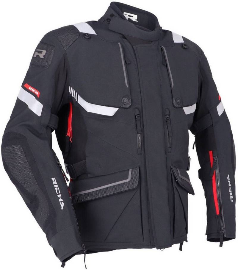 Richa Motorradjacke Armada 1.1 Gore-Tex Pro wasserdichte Motorrad Textiljacke (wasserdicht) Rückenprotektor enthalten,3-Lagen-Laminat von Richa