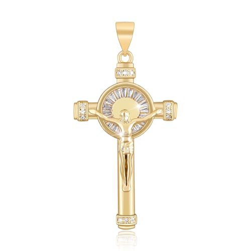 Richapex Heiliger Medaille/18K Gold guadalupe halskette/Jungfrau Maria/Kette Herren, Panzerkette Herren Edelstahl 18K Gold Vergoldet Cuban Link Chains Damen Silberkette Goldkette von Richapex