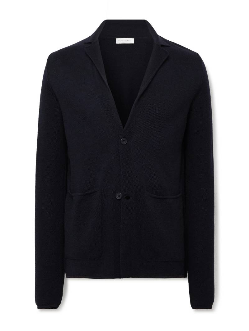 Richard James - Merino Wool Cardigan - Men - Blue - XXL von Richard James