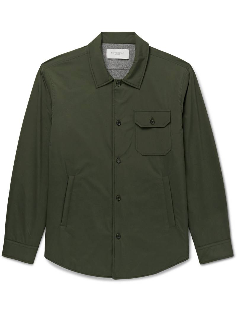 Richard James - Padded Tech-Shell Overshirt - Men - Green - M von Richard James