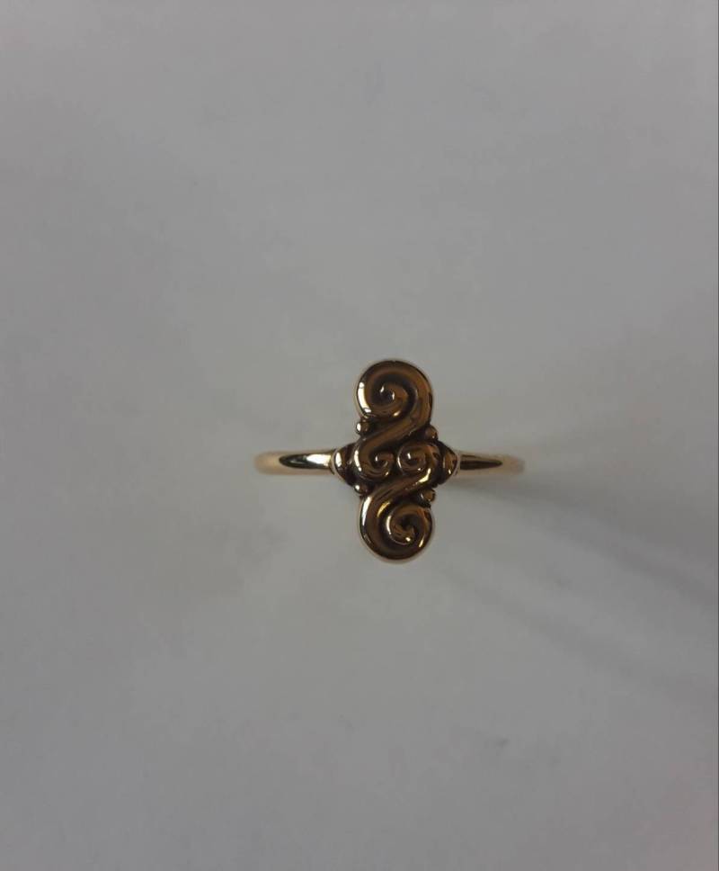 14Kt Gelbgold Spiralring von RichelleJewelry