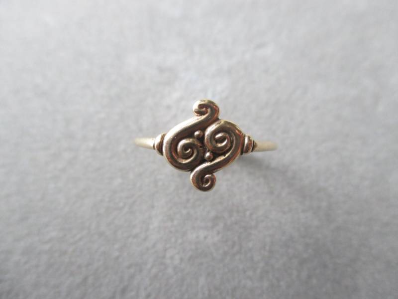 14Kt Solid Gold Spirale Ring von RichelleJewelry