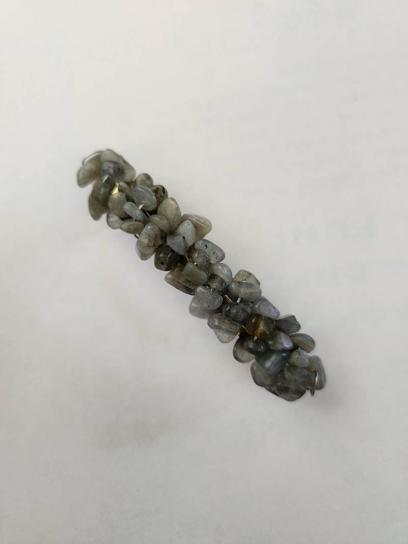 Edelstein Perlen Draht Eingewickelt Labradorit Haarspange von RichelleJewelry