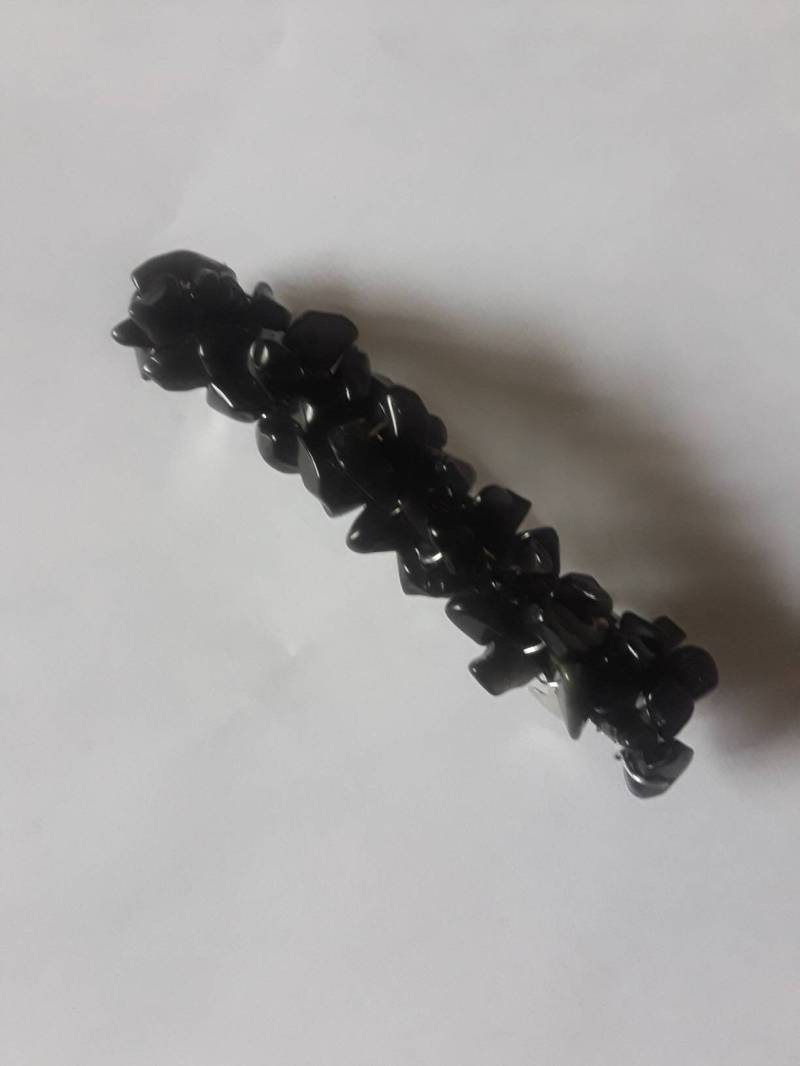 Schwarzer Onyx Draht Gewickelt Edelstein Perle Haarspange von RichelleJewelry