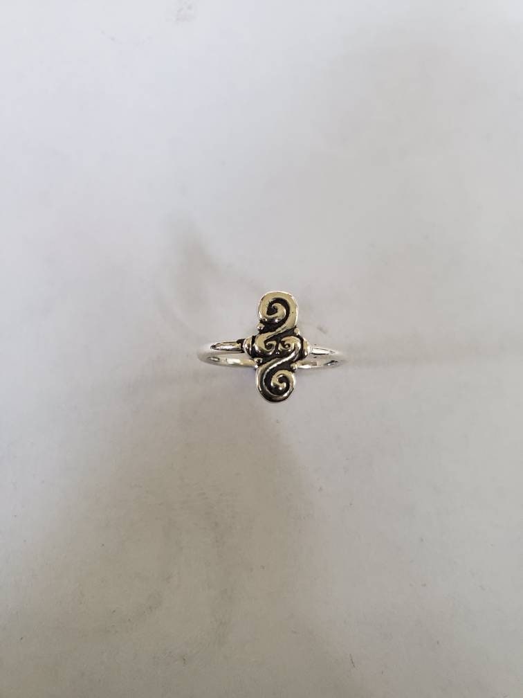 Swirl Infinity Ring Aus Sterling Silber von RichelleJewelry