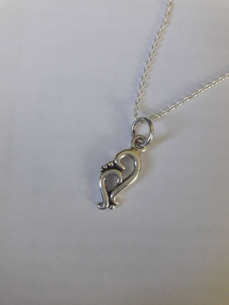 sterling Silber Double Swirl Mutter & Kind Anhänger von RichelleJewelry