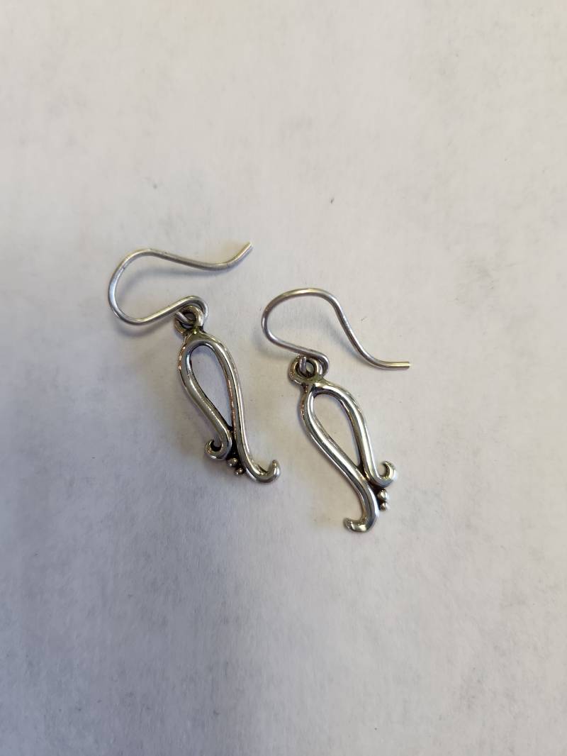 sterling Silber Swirl Schleifen Ohrringe von RichelleJewelry