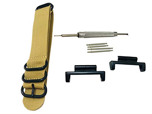 Richie Strap Nylon-Uhrenarmband, 20 mm, 5 Ringe, GWM5610, 16 mm, Metall-Adapter-Set für Casio GShock 5600 / 5610, G100, GW2310, DW6600, GW6900, GA800, 5700, khaki, Band Richie Strap Nylon-Uhrenarmband, 20 mm, 5 Ringe, GWM5610, 16 mm, Metall-Adapter-Set für Casio GShock 5600 / 5610, G100, GW2310, DW6600, GW6900, GA800, 5700, khaki, Band von Richie strap