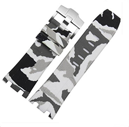 Richie-Armband, 28 mm, Camouflage-Gummi-Uhrenarmband mit Schnallenverschluss, für Audemars Piguet Royal Oak Offshore 15703 AP100, Gummi von Richie strap