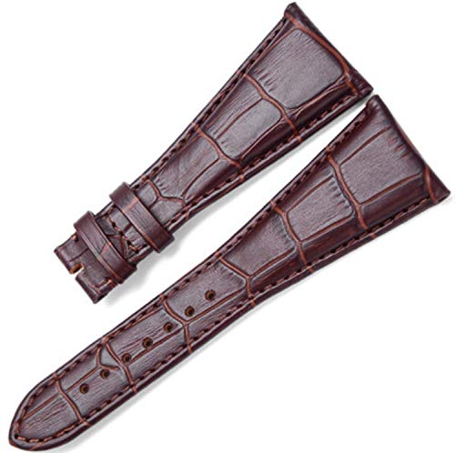 [Richie Strap] 26 mm 28 mm schwarz/braunes Lederarmband passend für Armbanduhr Assioma Serie AA48C13GLDCH AA48BSLDCH (26 mm, braun) von Richie strap