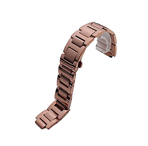 Richie strap Edelstahl-Uhrenarmband, 14 mm/18 mm/20 mm/22 mm, Schnalle mit Metallverschluss, passend für Cartier Blue Ballon, rose gold, 22 mm, Armband von Richie strap