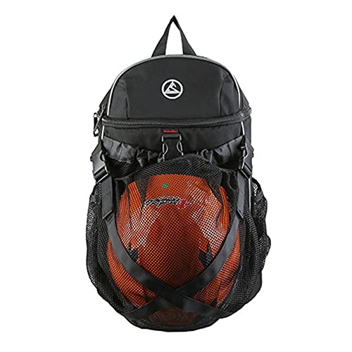 Basketball Bag Basketballtaschen Basketball Tasche wasserdichte Basketball Backpack Drawstring Rucksack Fußball Rucksack Turnbeutel Für Outdoor, Sport, Fitness (Schwarz) von Richolyn