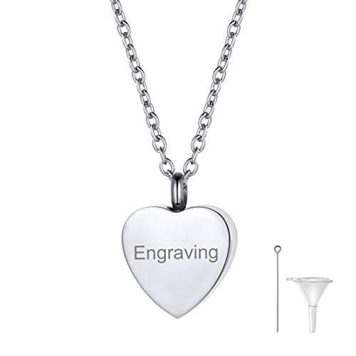 Richsteel Aschenhalter zum Aufhängen, Baum des Lebens, Herzen, Kruzifixe, Edelstahl, personalisierbar, mit dünner Halskette und Zubehör für Asche, Edelstahl Richsteel Aschenhalter zum Aufhängen, Baum des Lebens, Herzen, Kruzifixe, Edelstahl, personalisierbar, mit dünner Halskette und Zubehör für Asche, Edelstahl von Richsteel