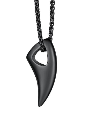 Richsteel Edelstahl Wikinger Wolfszahn Anhänger Viking Spitzer Halskette für Freunden Ehemann von Richsteel