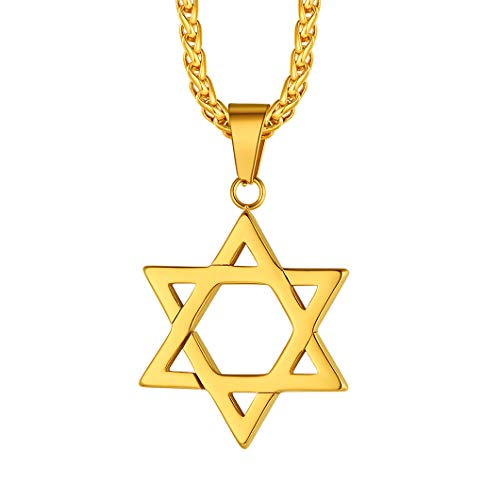Richsteel Klassische David Stern Halskette Hexagramm Anhänger mit Geschenkebox für Herren männer Jungen von Richsteel