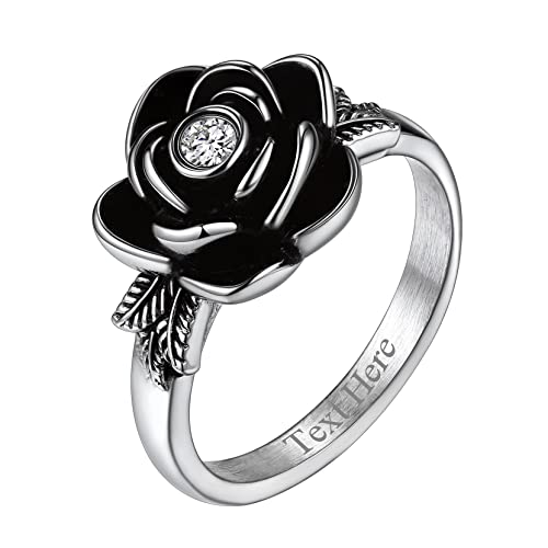Richsteel Memorial Kremation Rose Fingerring für Asche Damen Mädchen Rose Ring in Größe 62.1 Feuerbestattung Schmuck von Richsteel