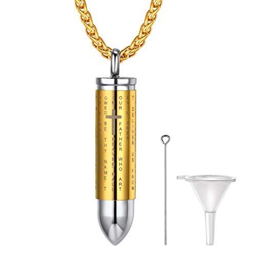 Richsteel Patrone Anhänger gold herren kette mit Geschenkebox für Kinder und Jugendlichen von Richsteel