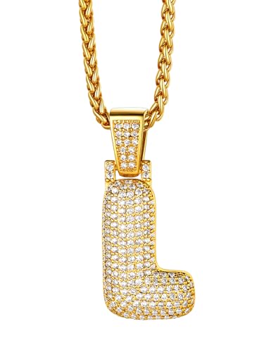 Richsteel Vergoldet Bubble Buchstaben Kette L Bling Buchstabekette M zum Valentinstag von Richsteel