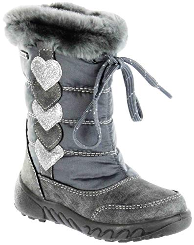 Richter Kinder Winter Stiefel grau Warm Sympatex Mädchen Schuhe 5153-641-6301 ash Husky, Farbe:grau, Größe:28 von Richter