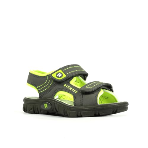 Richter Kinderschuhe Adventure Sandale, Pebble/neon Yellow, 25 EU von Richter