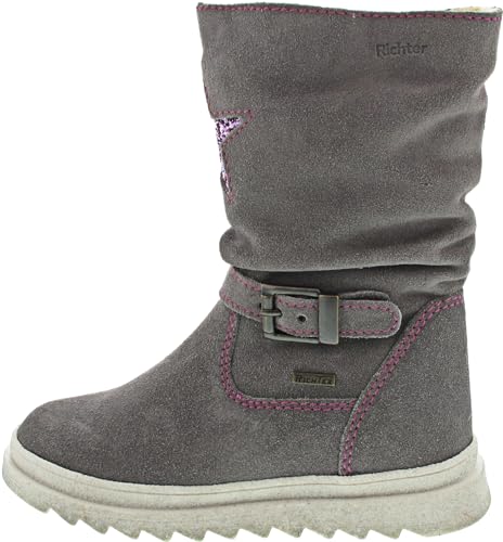 Richter Kinderschuhe Anna Halblange Stiefel, ash/Violet, 31 EU von Richter