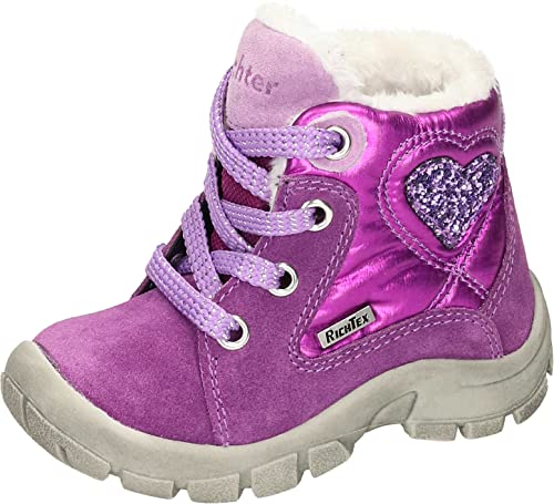 Richter Kinderschuhe Baby-Mädchen Charly2 Schneestiefel, Magenta/Violet, 21 EU von Richter