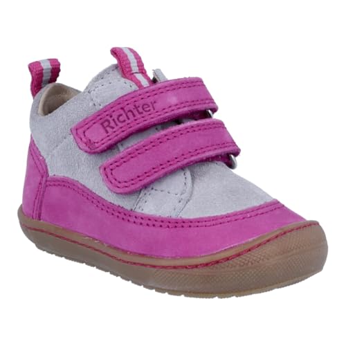 Richter Kinderschuhe Baby-Mädchen Maxi Lauflernschuh, Fuchsia/Platin, 24 EU von Richter