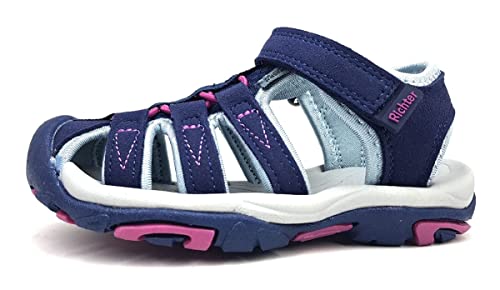 Richter Kinderschuhe Boulder Sandale, Nautical/ciel/rosett, 27 EU von Richter