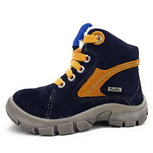 Richter Kinderschuhe Charly2 Schneestiefel, Atlantic/golden/lago, 23 EU von Richter