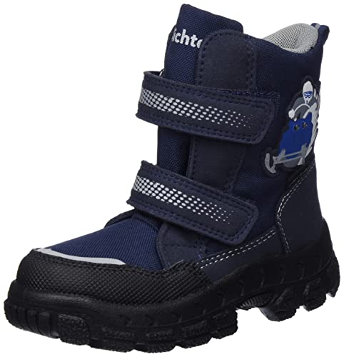 Richter Kinderschuhe Davos Schneestiefel, Atlantic/Silver/lago, 25 EU von Richter