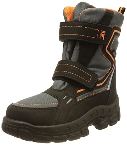 Richter Kinderschuhe Davos Schneestiefel, Black/Vulcano/orange, 25 EU von Richter