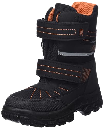 Richter Kinderschuhe Davos Schneestiefel, Black/orange, 26 EU von Richter