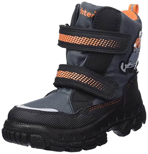 Richter Kinderschuhe Davos Schneestiefel, Black/vulca/oran/SIL, 26 EU von Richter