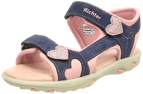 Richter Kinderschuhe Mädchen Dora Sandale, Nautical Candy, 27 EU von Richter Kinderschuhe