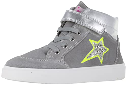 Richter Kinderschuhe Flora Sneaker, Fog/Silver/ne.Yellow, 28 EU von Richter