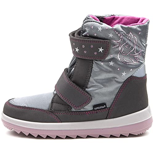 Richter Kinderschuhe Mädchen husky 2.0 Schneestiefel, Ash Rose Unicorn, 29 EU von Richter