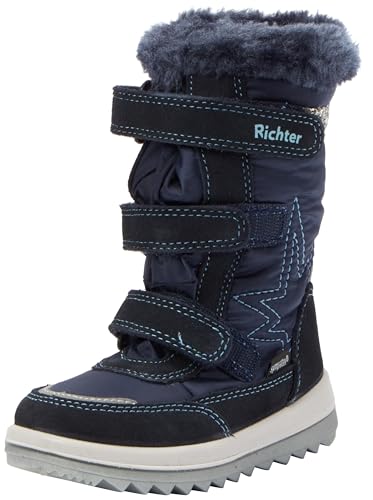 Richter Kinderschuhe Husky2.0 Schneestiefel, Atlantic/Silver/Ice, 31 EU von Richter