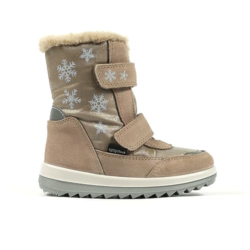 Richter Kinderschuhe Husky2.0 Schneestiefel, Taupe/Silver, 31 EU von Richter