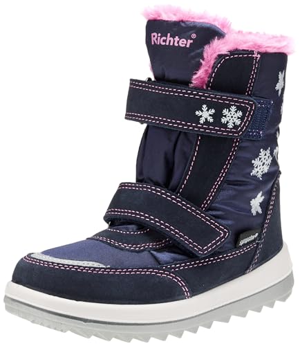 Richter Kinderschuhe Husky2.0 Schneestiefel, atlan/Fuchsia/silv, 32 EU von Richter